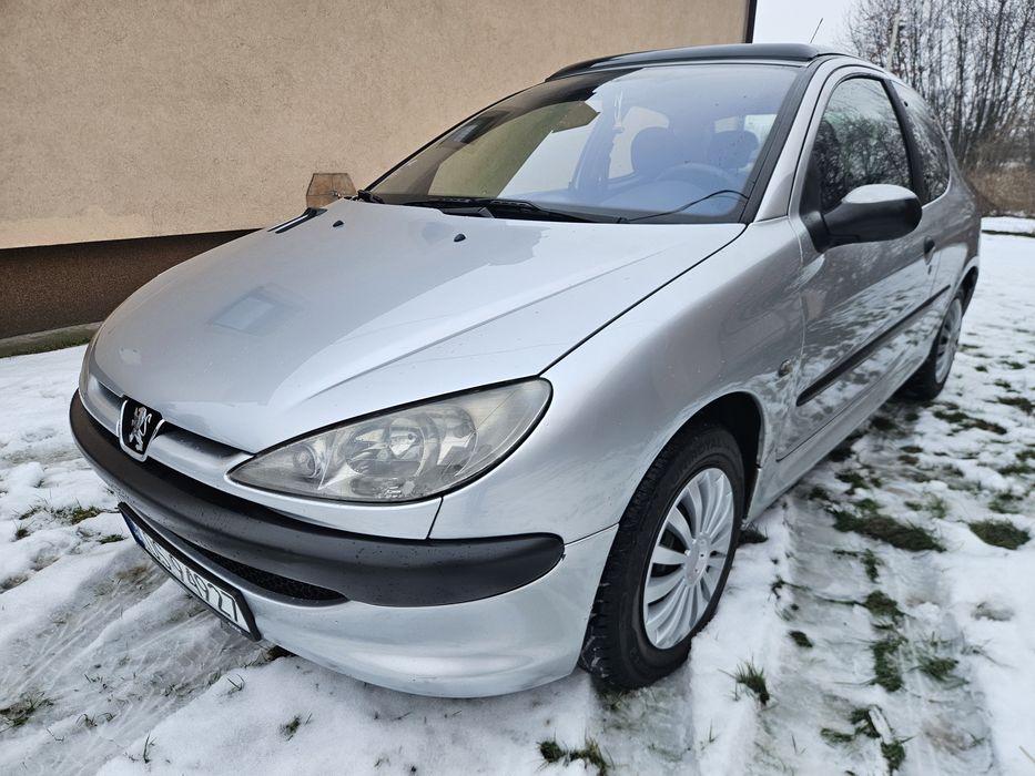 Peugeot 206, klima, szyberdach, opony zimowe
