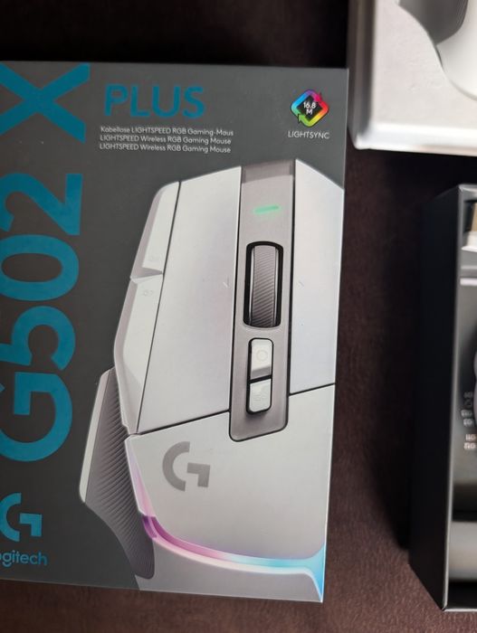 Продам топову бездротову ігрову мишу Logitech G502 X PLUS у білому кольорі.