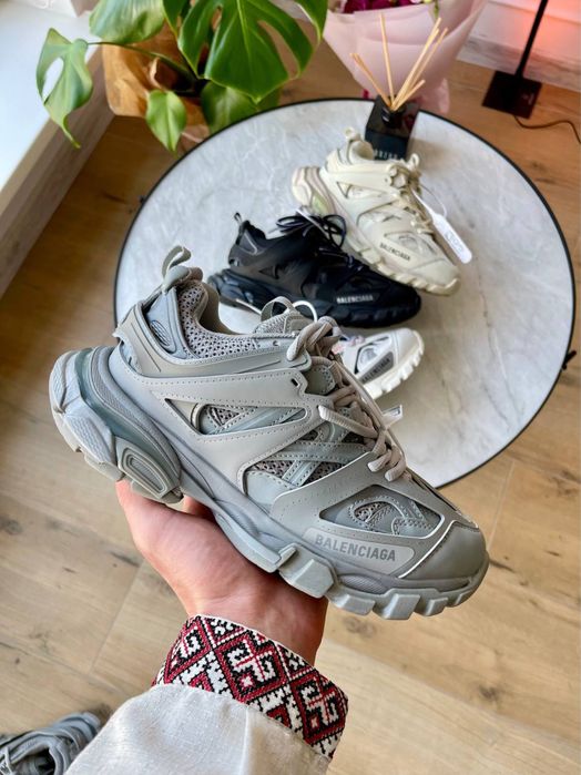 Balenciaga Track 3.0 Gray Premium • Кросівки Баленсіага Трек (сірі)