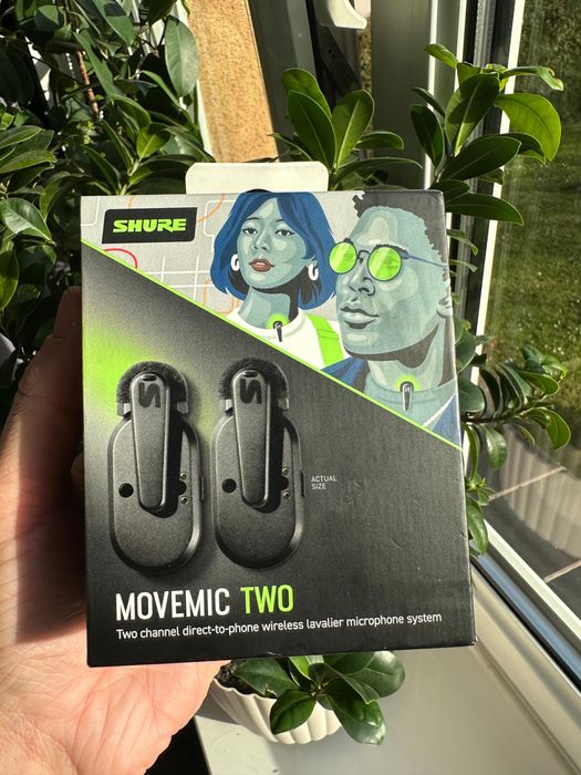 Shure MoveMic Two dwa bezprzewodowe mikrofony lavalier do smartofnów