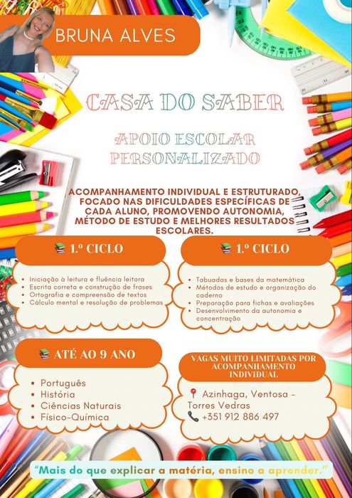 Explicações e Apoio Escolar Personalizado em Torres Vedras