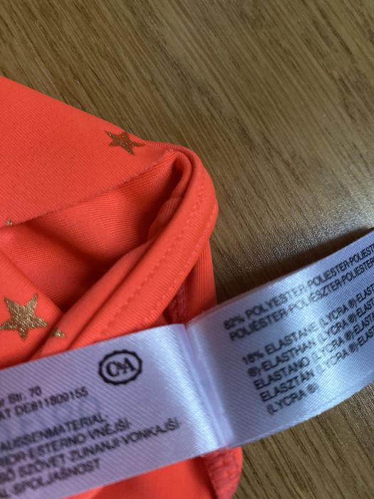 Dziewczęcy kostium strój kąpielowy Playshoes i C&A roz. 98/104