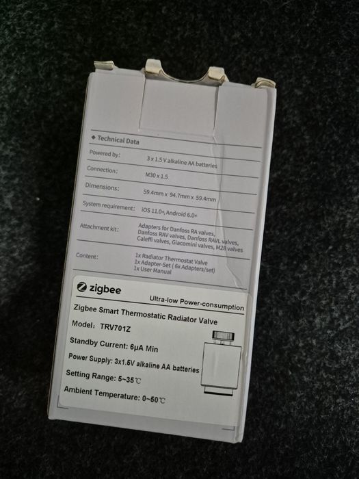 Válvula Termostática Inteligente (Zigbee TRV701Z)