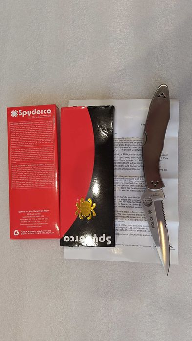 Nóż składany Spyderco Police C07 Stainless Steel - NOWY