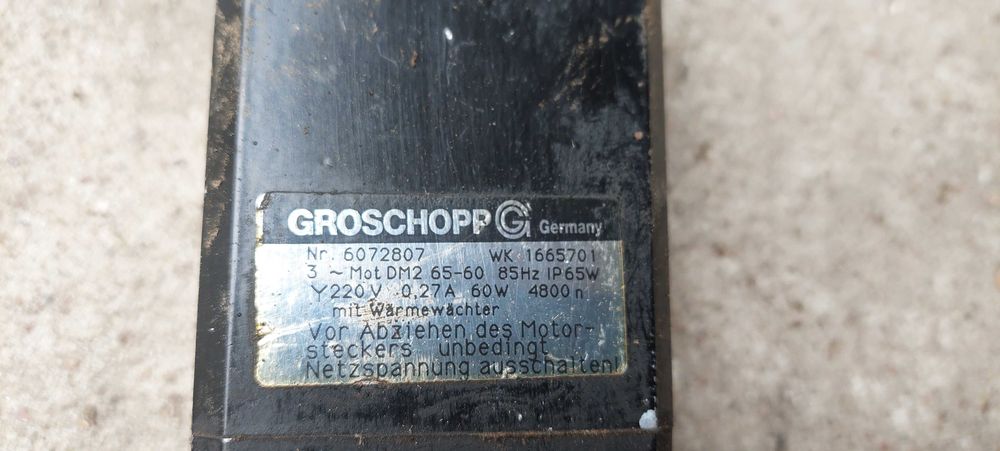 Silnik Groschopp DM2 65-60 60W IP65 Germany