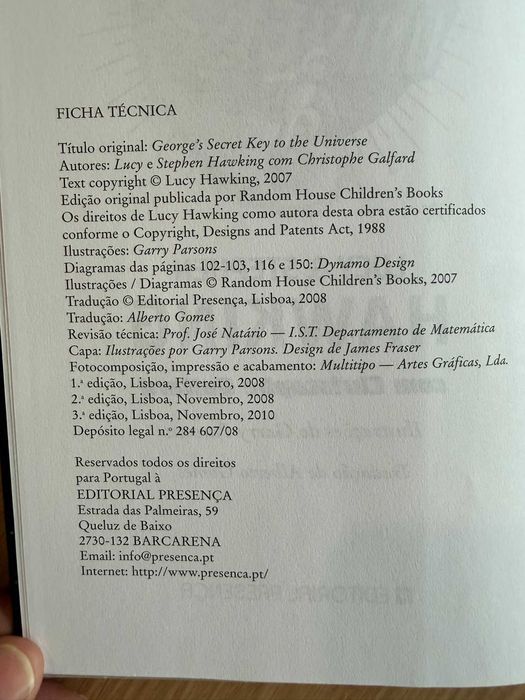 A Chave Secreta para o Universo — Lucy e Stephen Hawking