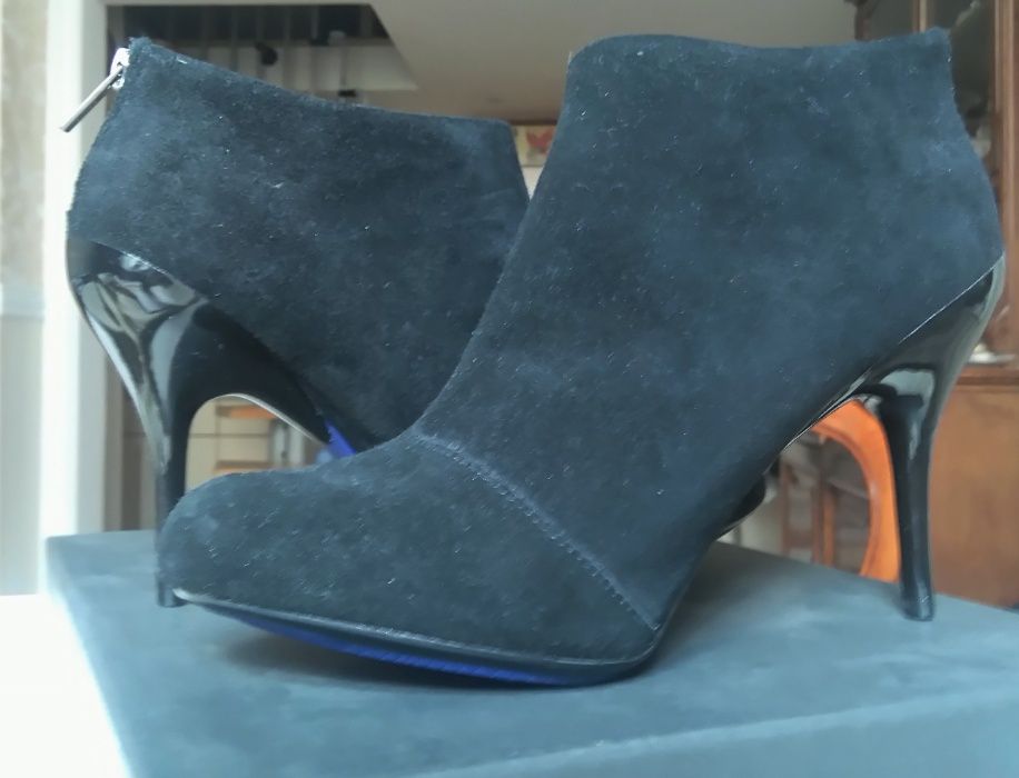 Сапоги- ботильоны, 39, 5 р. Kenneth Cole, США, нат. кожа