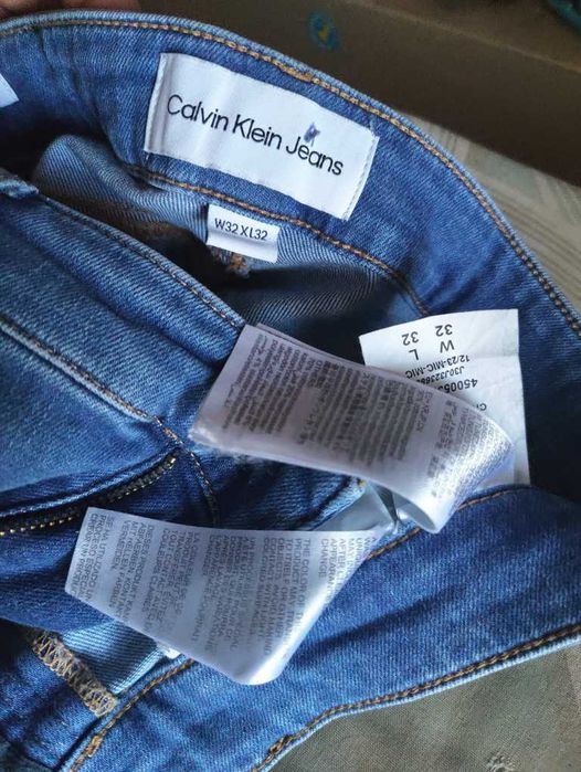 Джинсы Calvin Klein jeans USA w32 stretch blue.