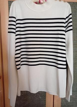 Брендовый свитер в полоску karl lagerfeld