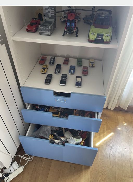 Movel ikea SMÅSTAD / PLATSA gavetas azuis