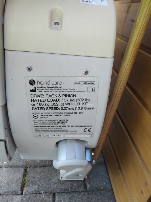 Sprzedam  windę krzesełko