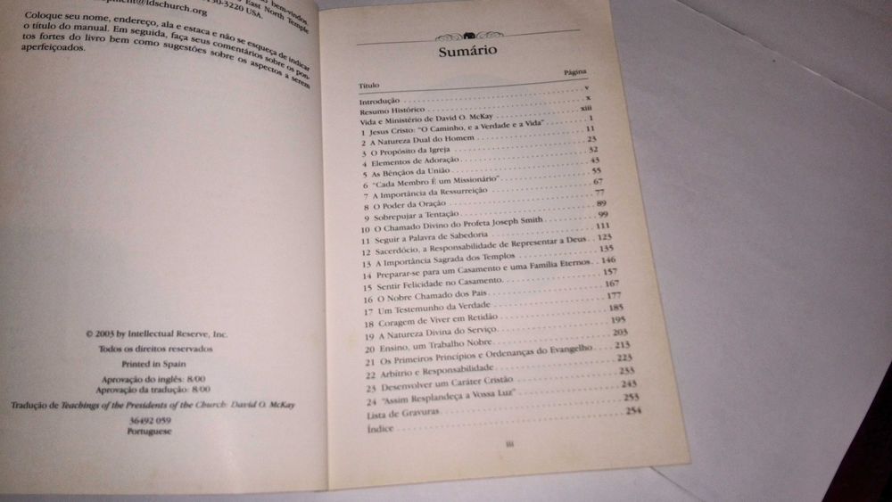 ensinamentos dos presidentes da igreja (david o. mckay) 2003 livro