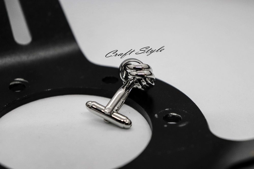 Conjunto de Botões de Punho e Camisa em Nó de Marinheiro Masculino