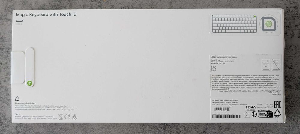 Teclado Apple Magic Keyboard com Touch ID — Novo / Selado