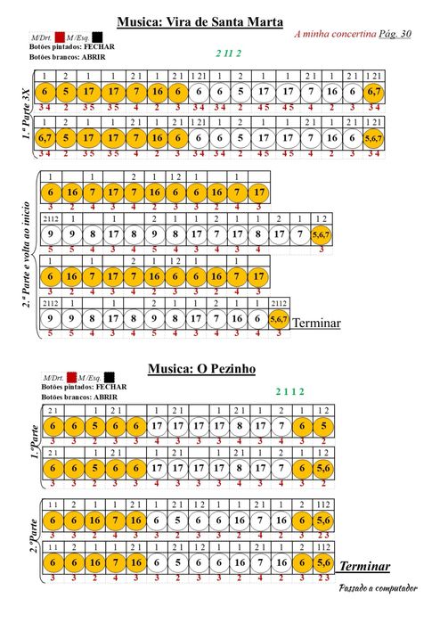 300 pautas nunericas de concertina