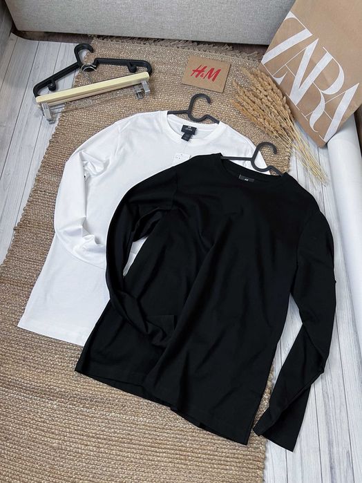 Чоловічий лонгслів regular fit H&M, Розміри - S,M,L,XL