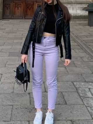 Kurtka w stylu biker/ ramoneska skórzana