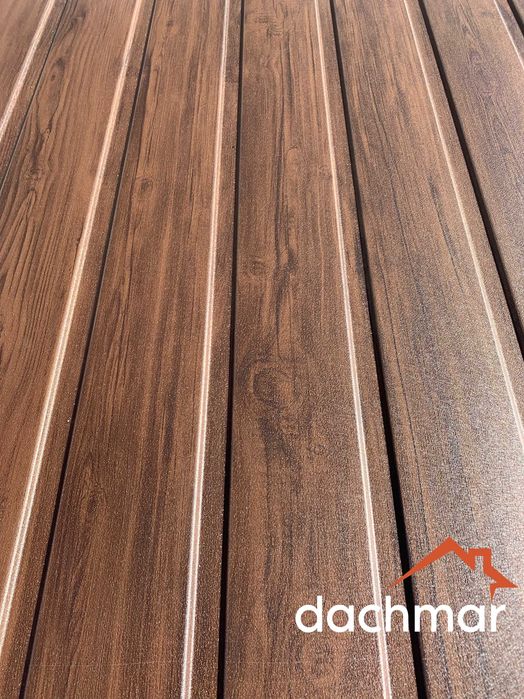 Blacha trapezowa T-7 drewnopodobna, podsufitka, blacha orzech,