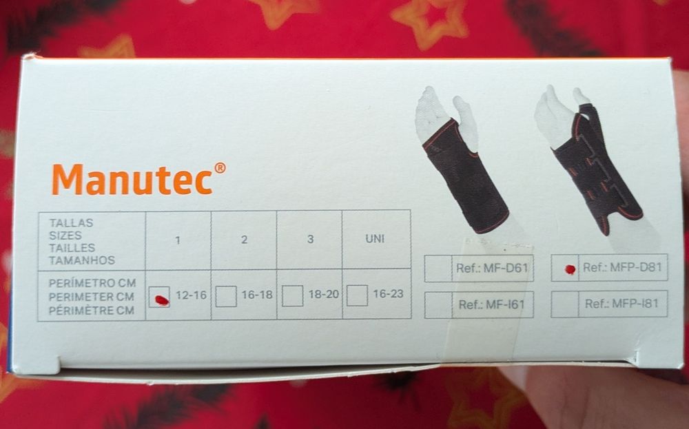Órtese semi-rígido Manutec