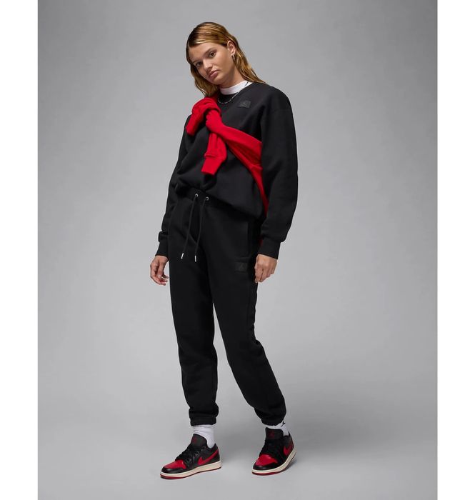 Штани на флісі Air Jordan Flight Fleece Black оригінал FV7059-010