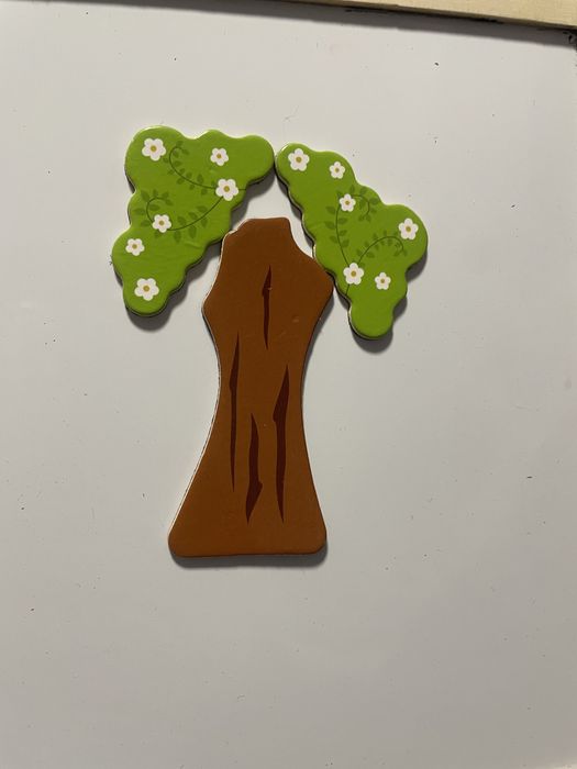 Деревʼяна магнітна дошка-мольберт 2в1 з мозайкою Animal puzzle