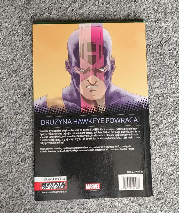 2 komiksy Marvel Hawkeye
