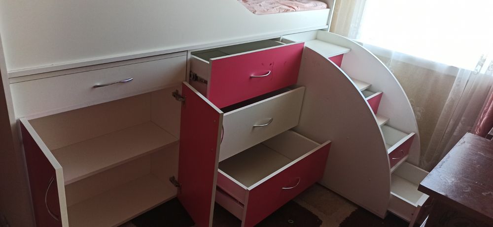 Ліжко чердак з матрацом