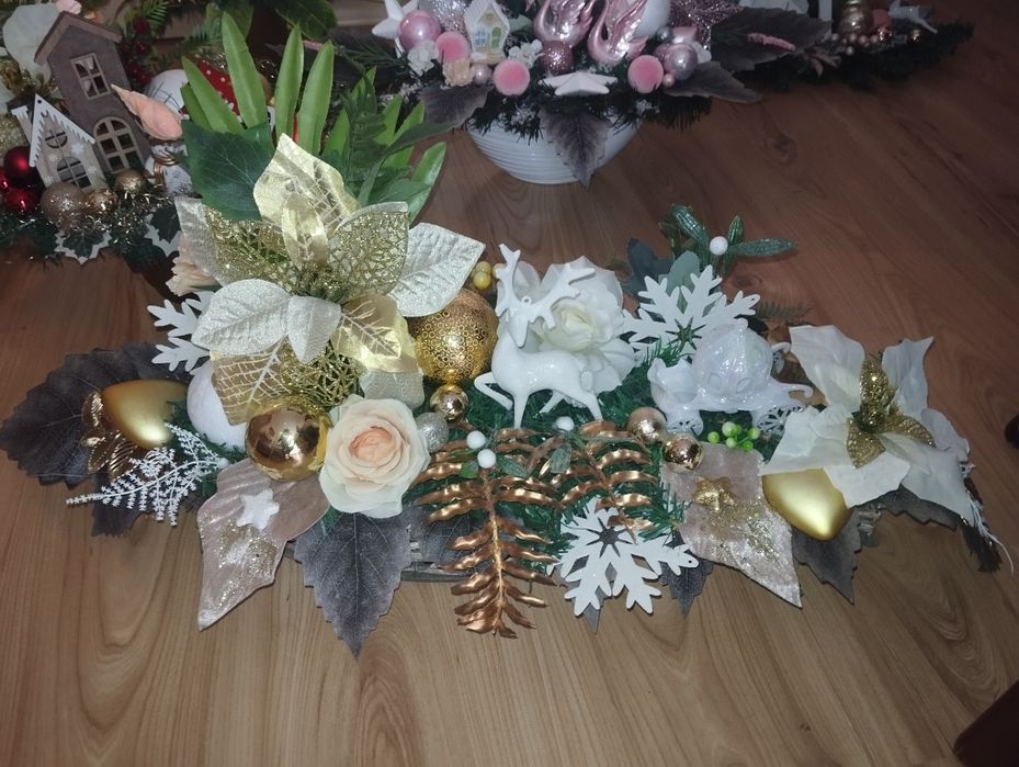 Okazja! Elegancki Ozdobny Stroik Boże Narodzenie i Nie Tylko.