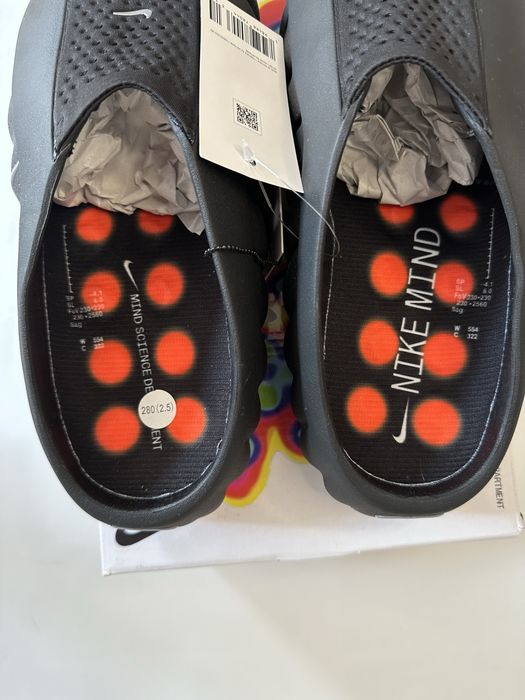 Nike Mind 001 Black Chrome Hyper Crimson Buty Sneakersy 44 Nowe ISPA Recovery Sensory Kicks klapki japonki swag drill drip wygodne