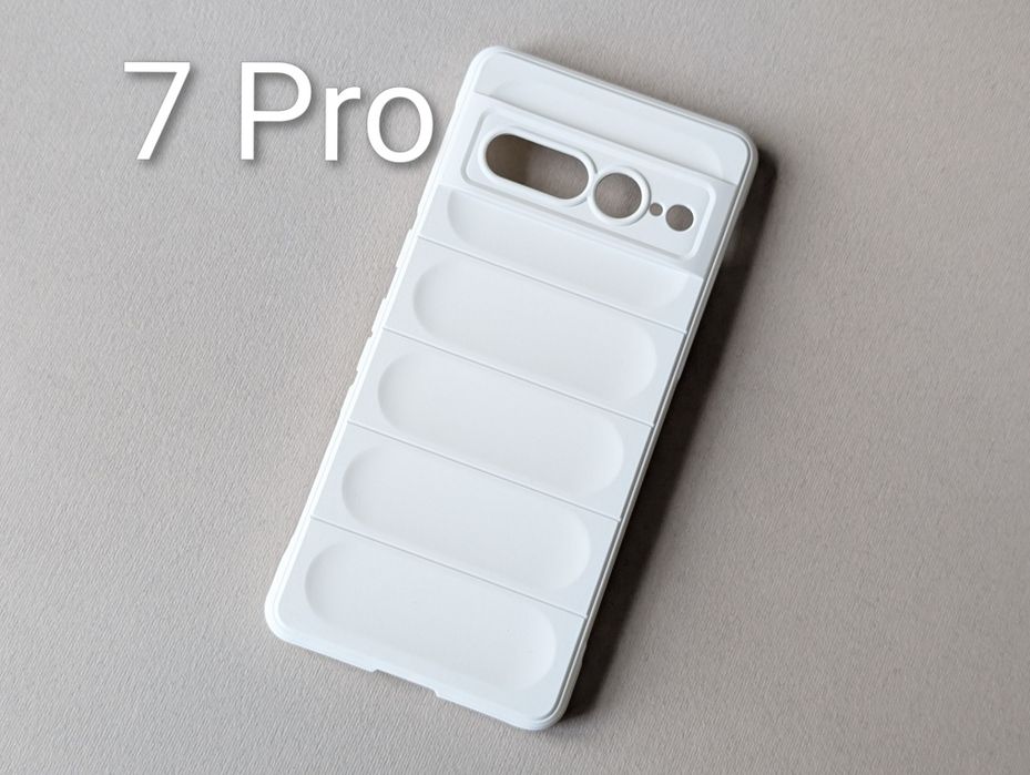 Протиударний чохол Google Pixel 7 Pro силіконовий з мікрофіброю Білий