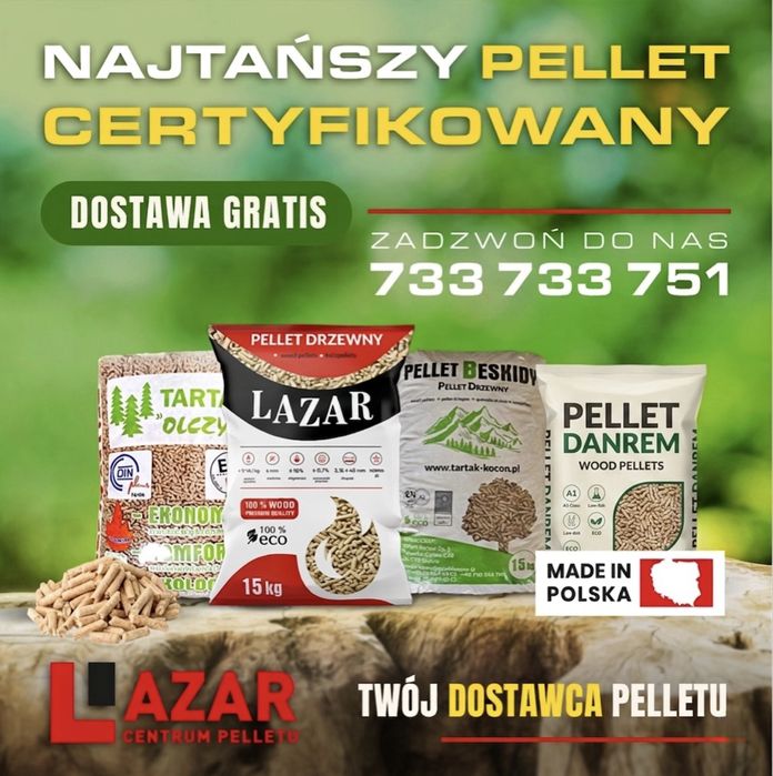 Pellet Drzewny Beskidy Lazar Premium Timber  Szwed Transport Brutto