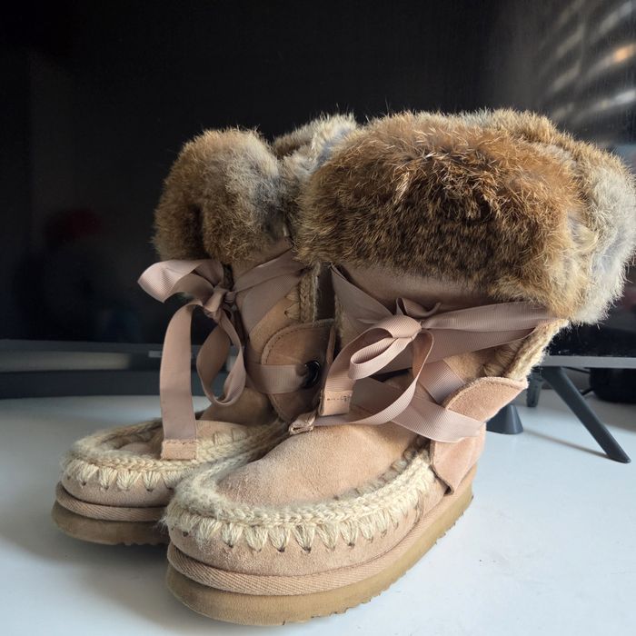 Śniegowce MOU Eskimo Lace z futrem 37 wkładka 24