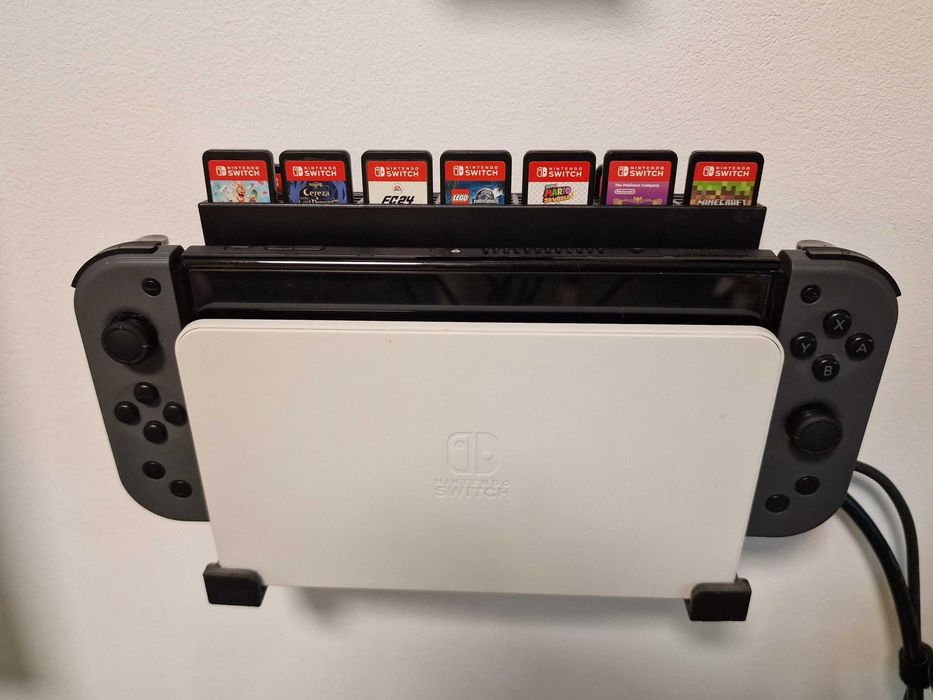 Nintendo Switch Oled + Akcesoria (dużo) zestaw