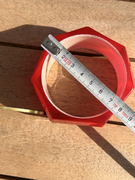 Oryginalna bransoletka Malinowa Fasetowana Bangle