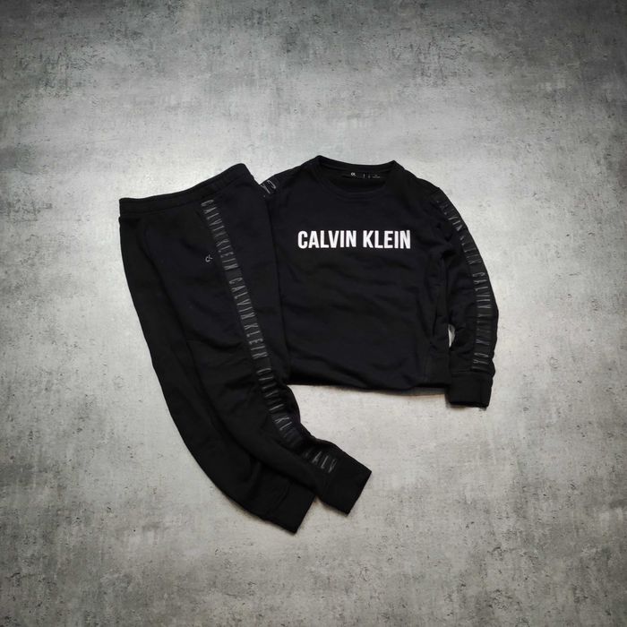DAMSKI Komplet PREMIUM Czarne CK Calvin Klein Dresy i Bluza Sportowy