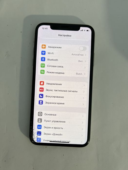 Дисплей  с трещинами Iphohe X оригинальный.