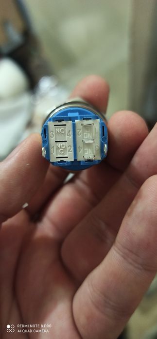 Кнопка 12мм, 16мм,19мм,22мм антивандальная металлическая с подсветкой ...