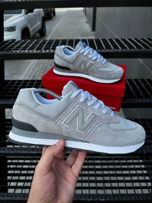 !SALE! Кросівки New Balance 574 Light Grey Black 41 42 43 44 45 46