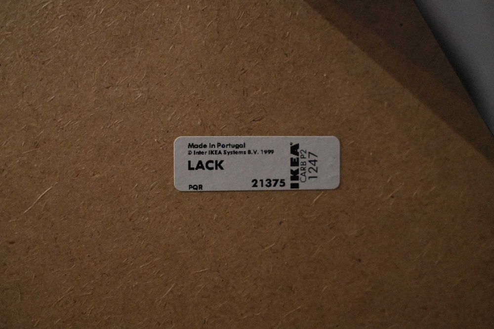 Mesa de apoio IKEA LACK Descontinuado - Feito em Portugal – Preto