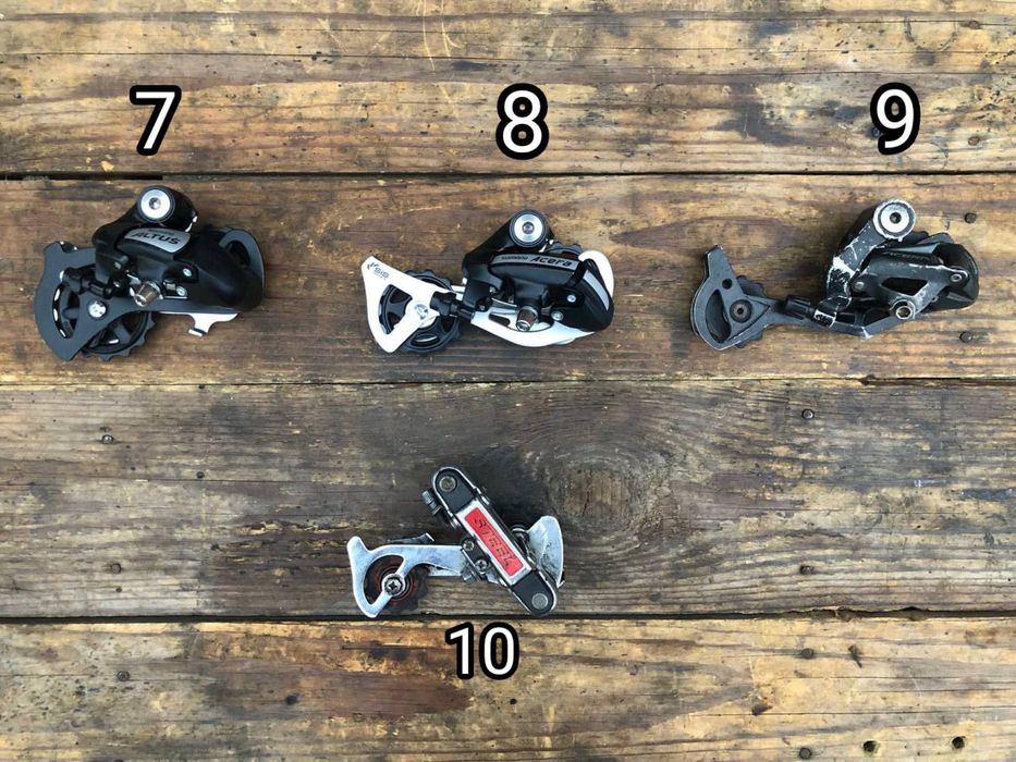Переключатели скоростей передние и задние Shimano, Sram, Deore, XT, LX