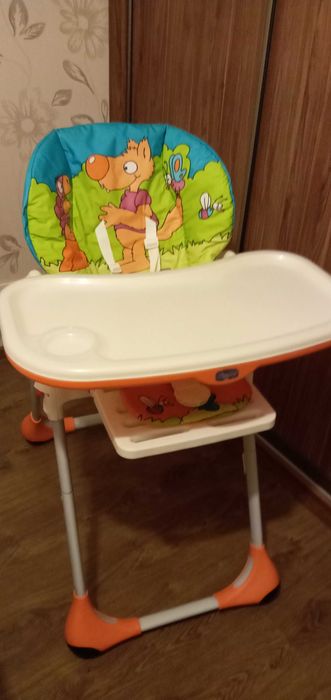 Стільчик chicco polly в доброму стані. "Лісові друзі".