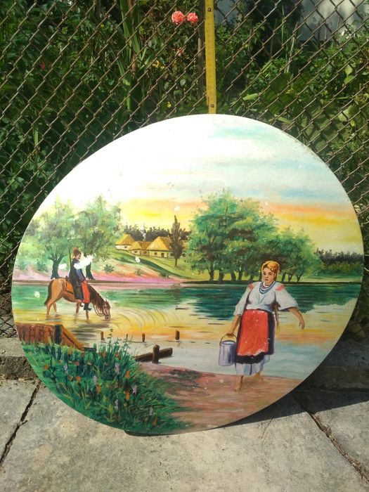 Картина масляна на фасад будинку