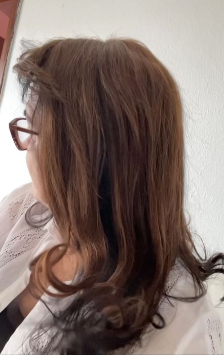 Cabelo humano Cobre Topo com tic tac