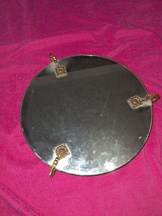 Fruteira/ Despeja bolso antigo em vidro