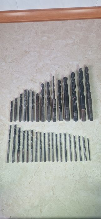 35 Starych Wierteł do metalu z Prl
