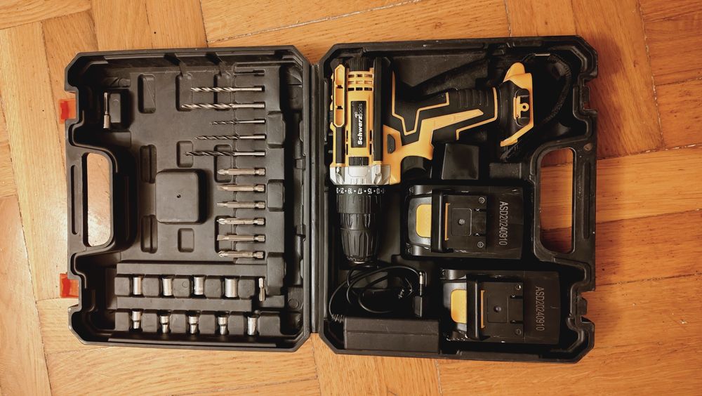 Wiertarko WKRĘTARKA + 2 baterie, ładowarka,walizka