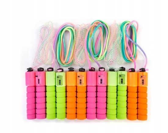 Skakanka z licznikiem skoków regulowana dla dzieci