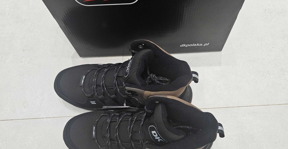 Czarne Buty Męskie Śniegowce 41-46 DK Soft Shell