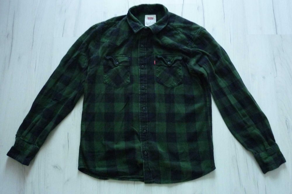 Piękna męska ciepła koszula flanelowa LEVIS rozmiar M prosto z USA!