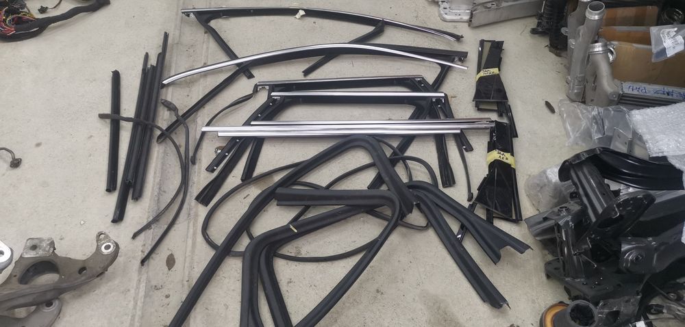 Cayenne 958 элементы дверей, хром, уплотнители